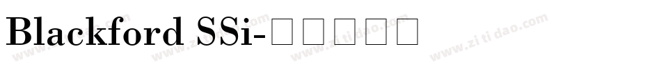Blackford SSi字体转换